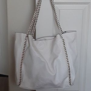 White handbag